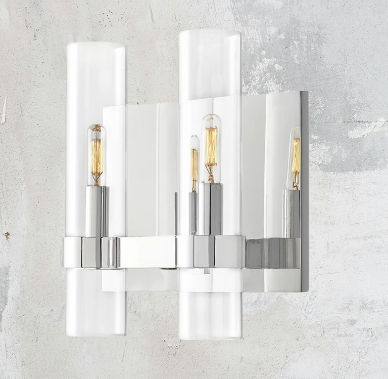 Ramve Glass 2-Head Wall Sconce