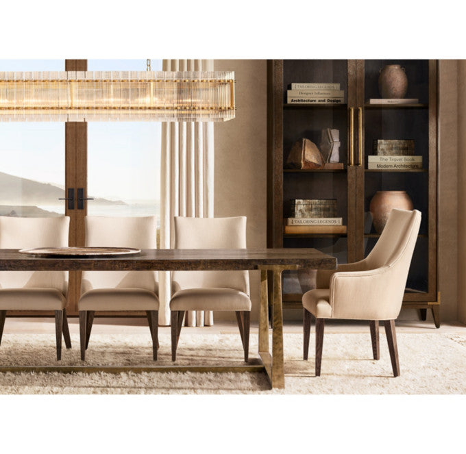 T-Brace Rectangular Extension Dining Table