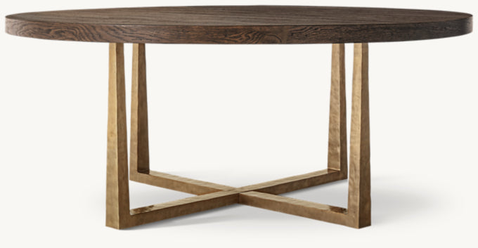 T-Brace Round Dining Table
