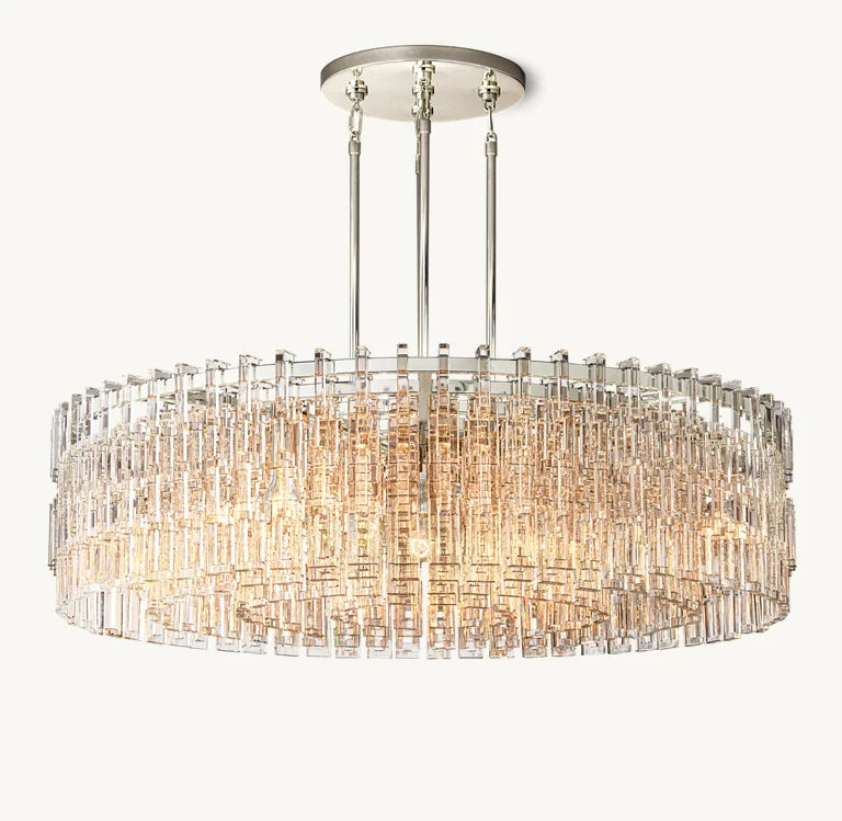 Marignac Crystal Chain Round Chandelier 36" 48'' 60''