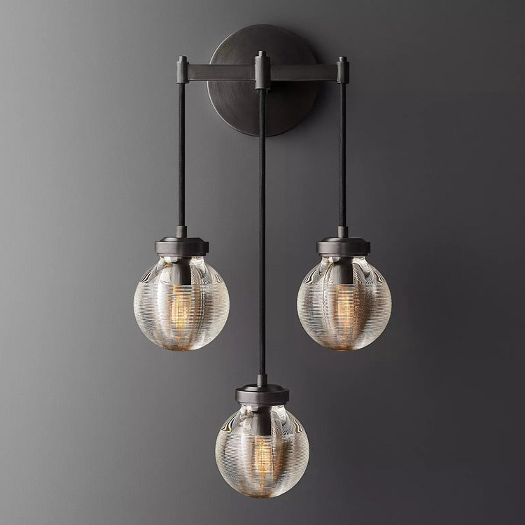 Pearl Crystal 3-Head Wall Sconce