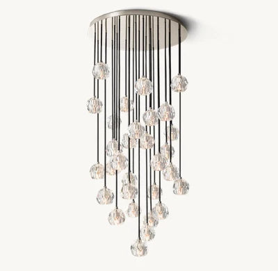 Belle Round Cluster Chandelier Clear / Smoky 14" 19" 24" 30" 40"