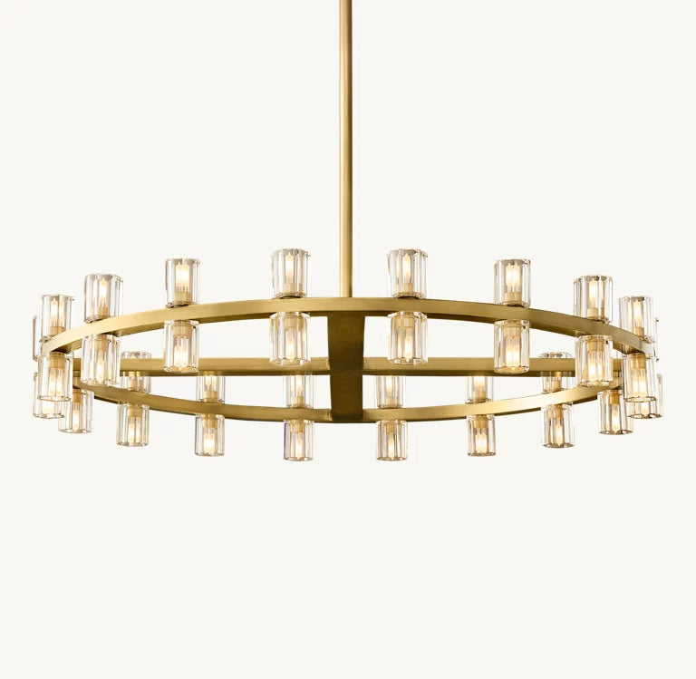 Arcachon 2 Tierd Round Chandelier 60"