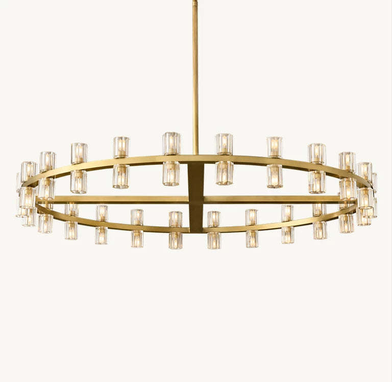 Arcachon 2 Tierd Round Chandelier 60"