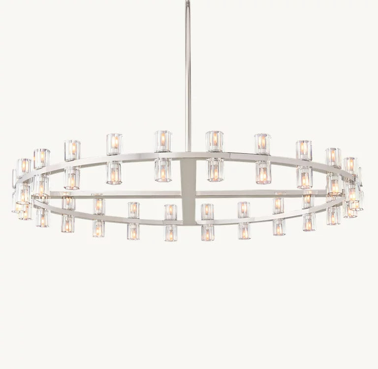 Arcachon 2 Tierd Round Chandelier 60"