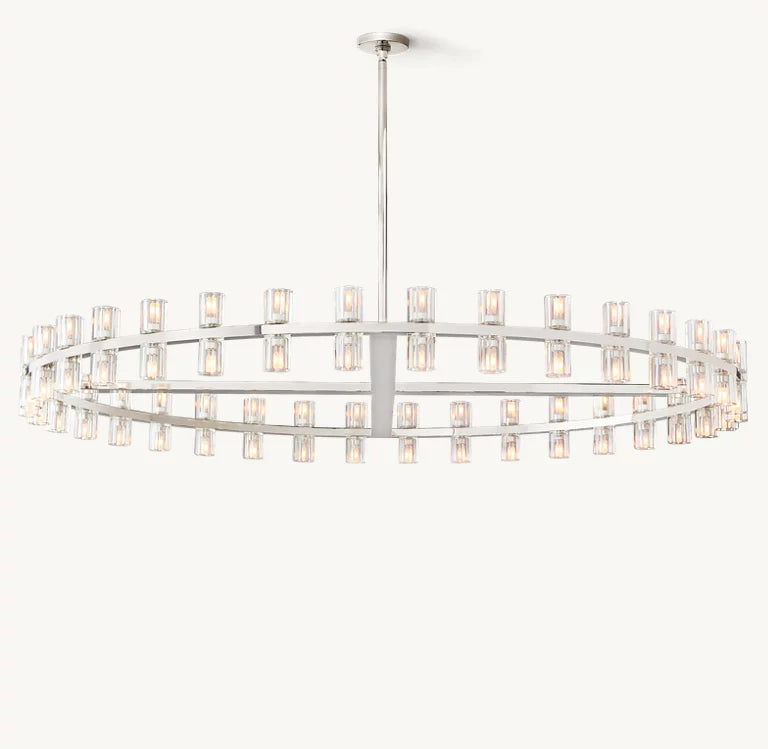 Arcachon 2 Tierd Round Chandelier 60"
