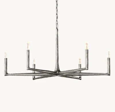 Leonard Dendritic Chandelier Round For Living Room Dining Room 36" 48" 60" 72"