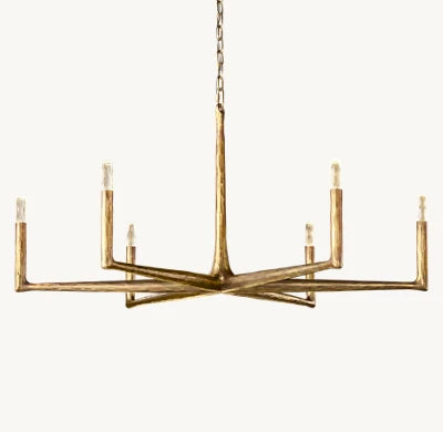 Leonard Dendritic Chandelier Round For Living Room Dining Room 36" 48" 60" 72"
