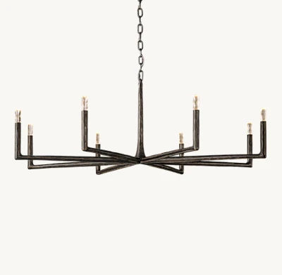 Leonard Dendritic Chandelier Round For Living Room Dining Room 36" 48" 60" 72"
