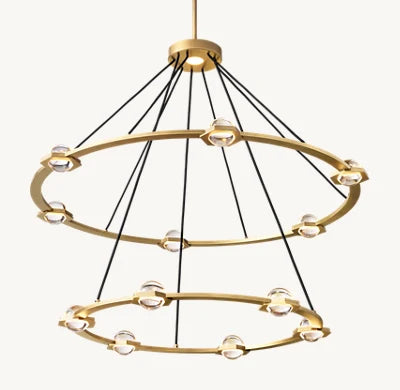 ECLATANT Crystal Round Chandelier 36'' 48'' 60''