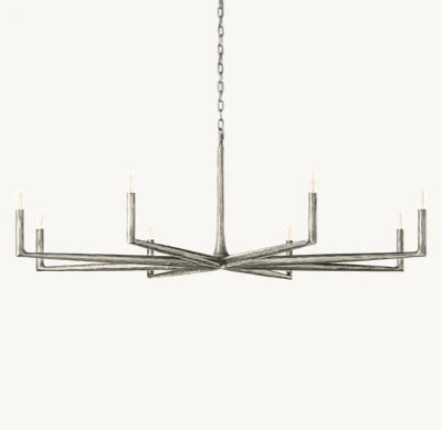 Leonard Dendritic Chandelier Round For Living Room Dining Room 36" 48" 60" 72"