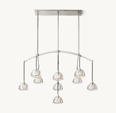 Hemisphere Linear Chandelier 54'' 72''