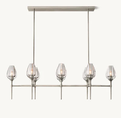 Tulip Linear chandelier  52'' 65''