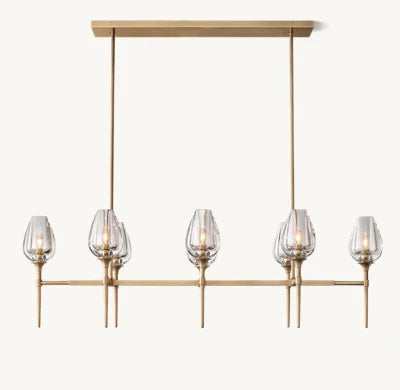Tulip Linear chandelier  52'' 65''