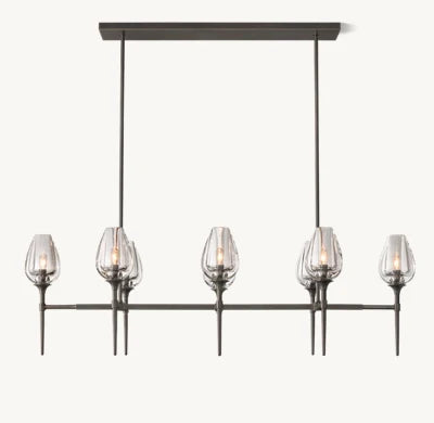 Tulip Linear chandelier  52'' 65''