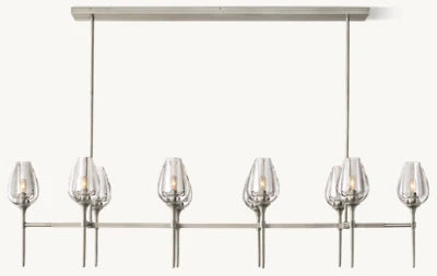 Tulip Linear chandelier  52'' 65''