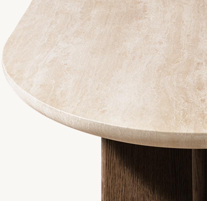 Vivian Cross-Base Rectangular Dining Table