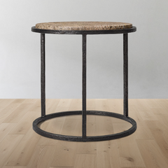 Salvador Stone Round Side Table