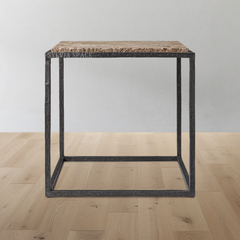 Salvador Stone Square Side Table