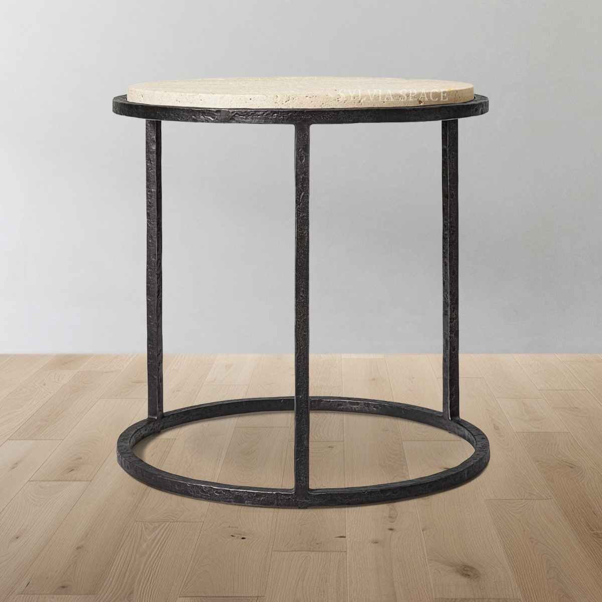 Salvador Stone Round Side Table