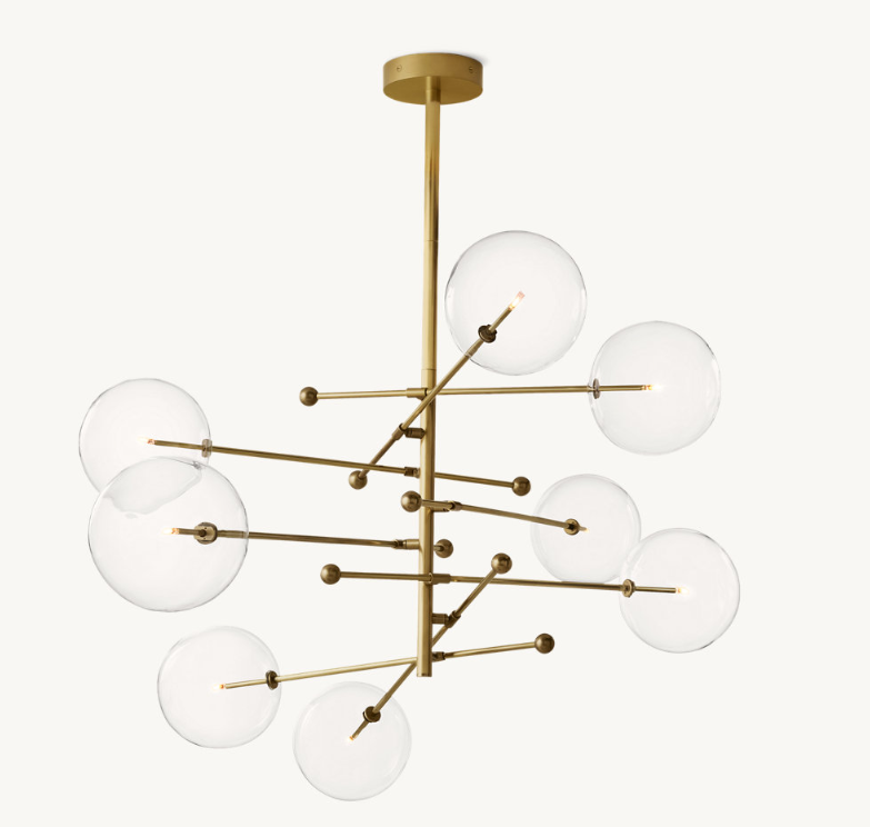 Glass Globe Mobile Chandelier - Customized